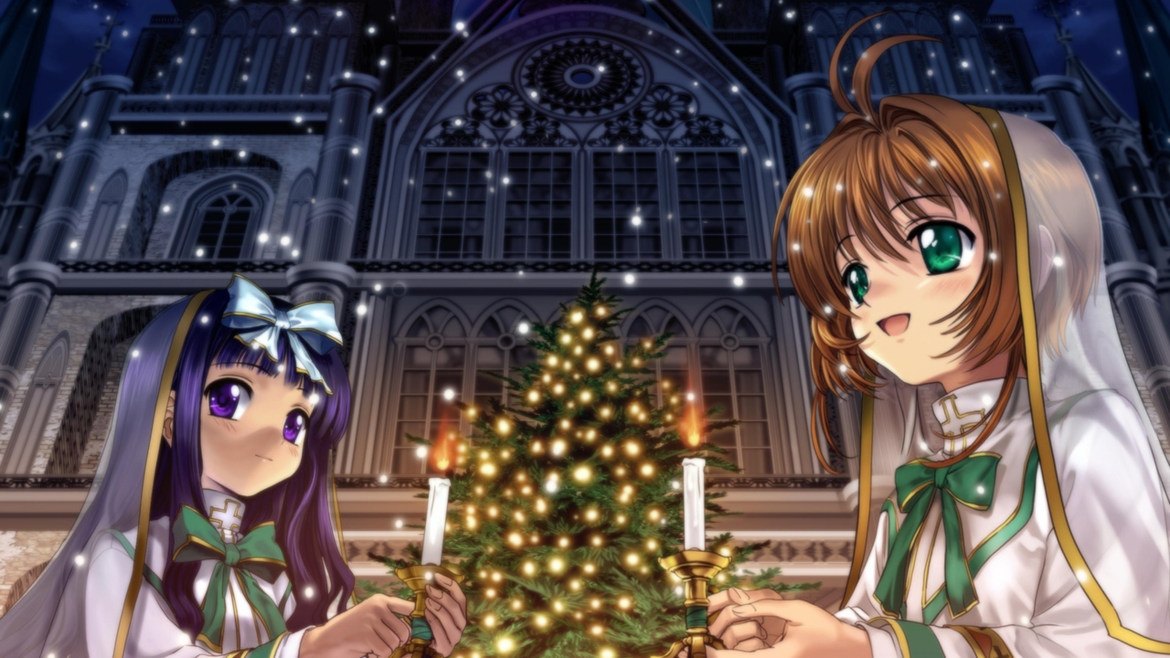 Sakura Card Captor Wallpaper - Sakura Card Captor Christmas - HD Wallpaper 