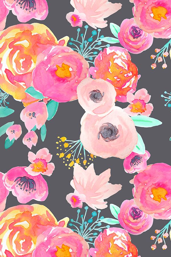 Bright Watercolor Flower Background - HD Wallpaper 