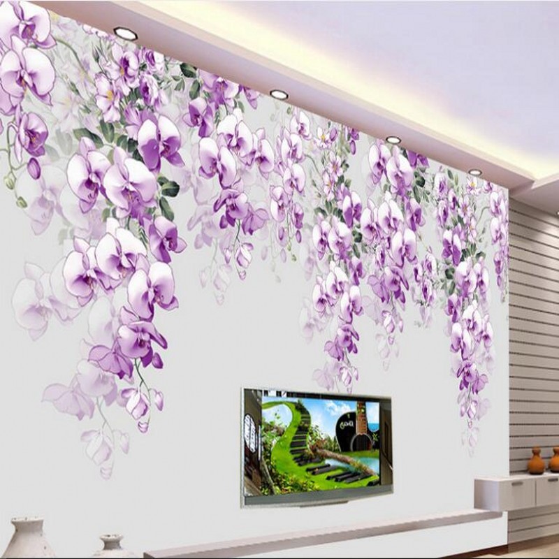 Floral Wall Paintings - HD Wallpaper 