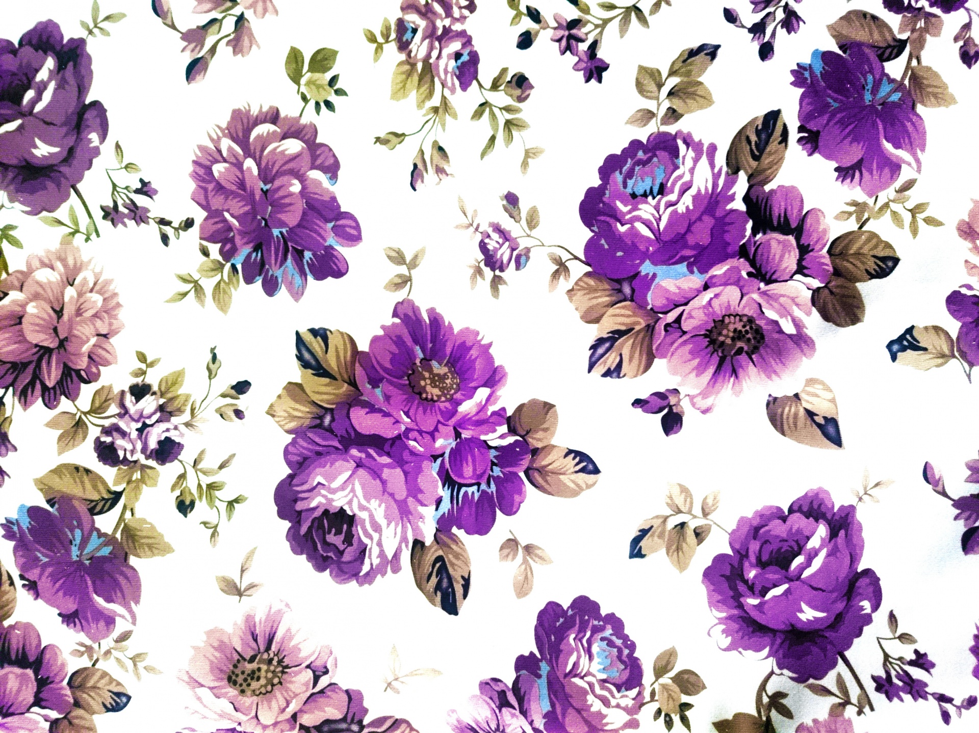 Flowers Floral Vintage Free Photo - Vintage Purple Flowers Background - HD Wallpaper 