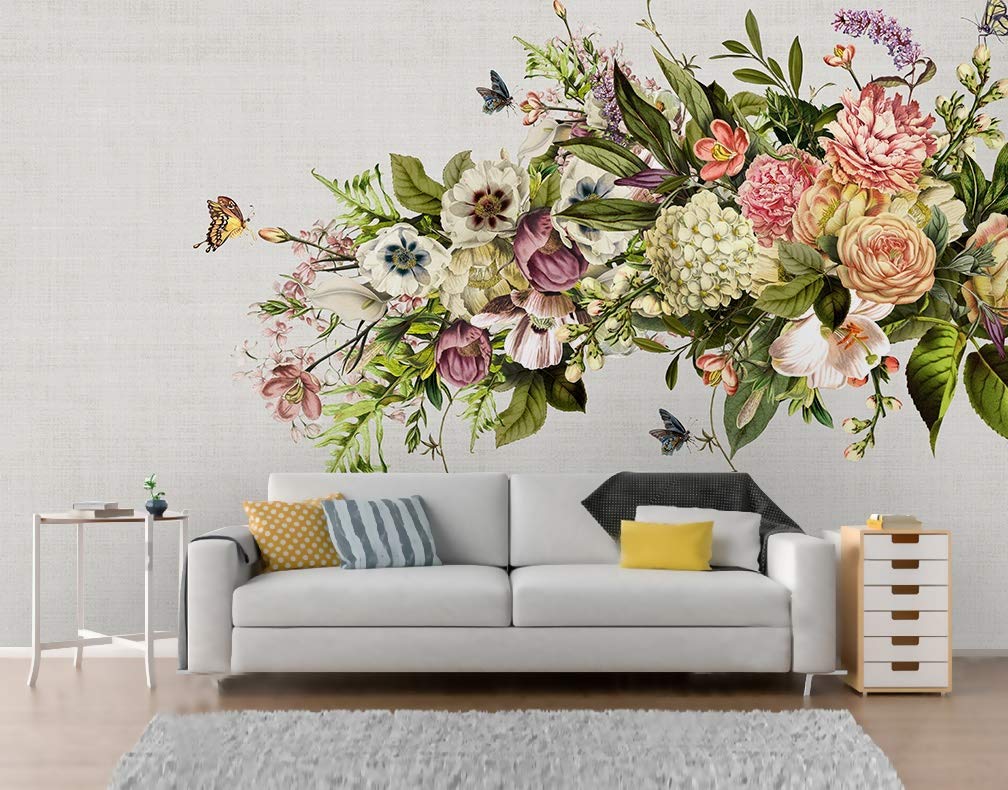 Pastel Flower Murals - HD Wallpaper 