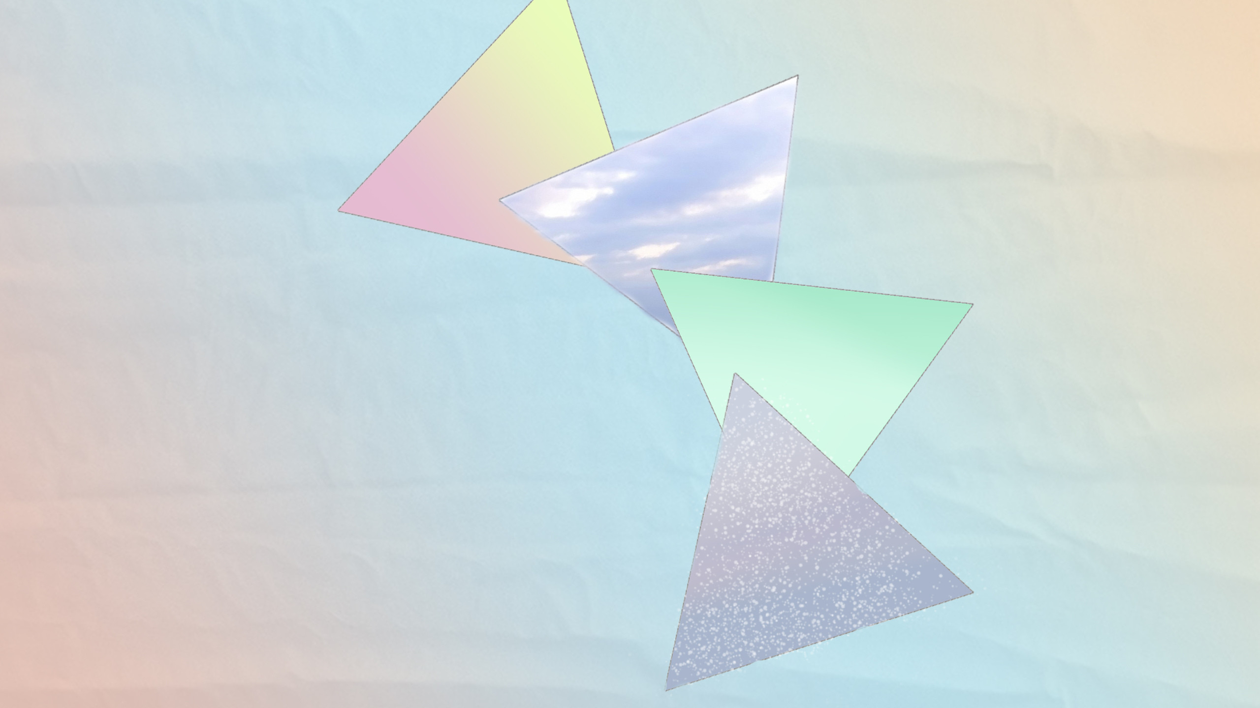 The Gradient, Triangles, Pastel, Color, Geometry Wallpaper - Pastel Color - HD Wallpaper 