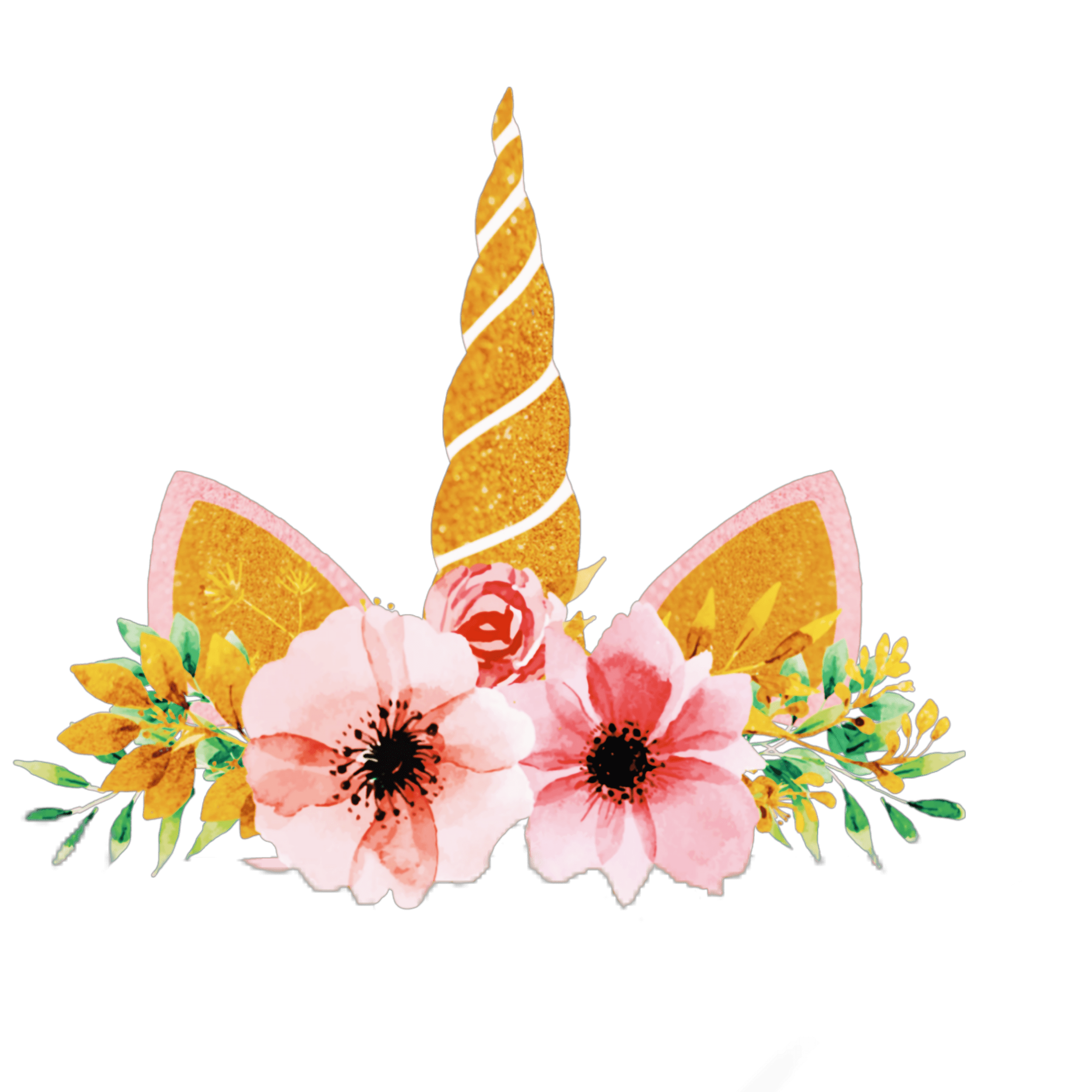 Unicorn Horn And Ears Png - HD Wallpaper 