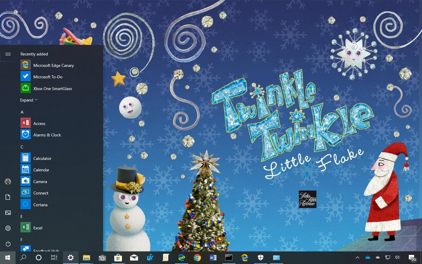 Twinkle Wish Theme For Windows - Windows 10 Build 18947 - HD Wallpaper 