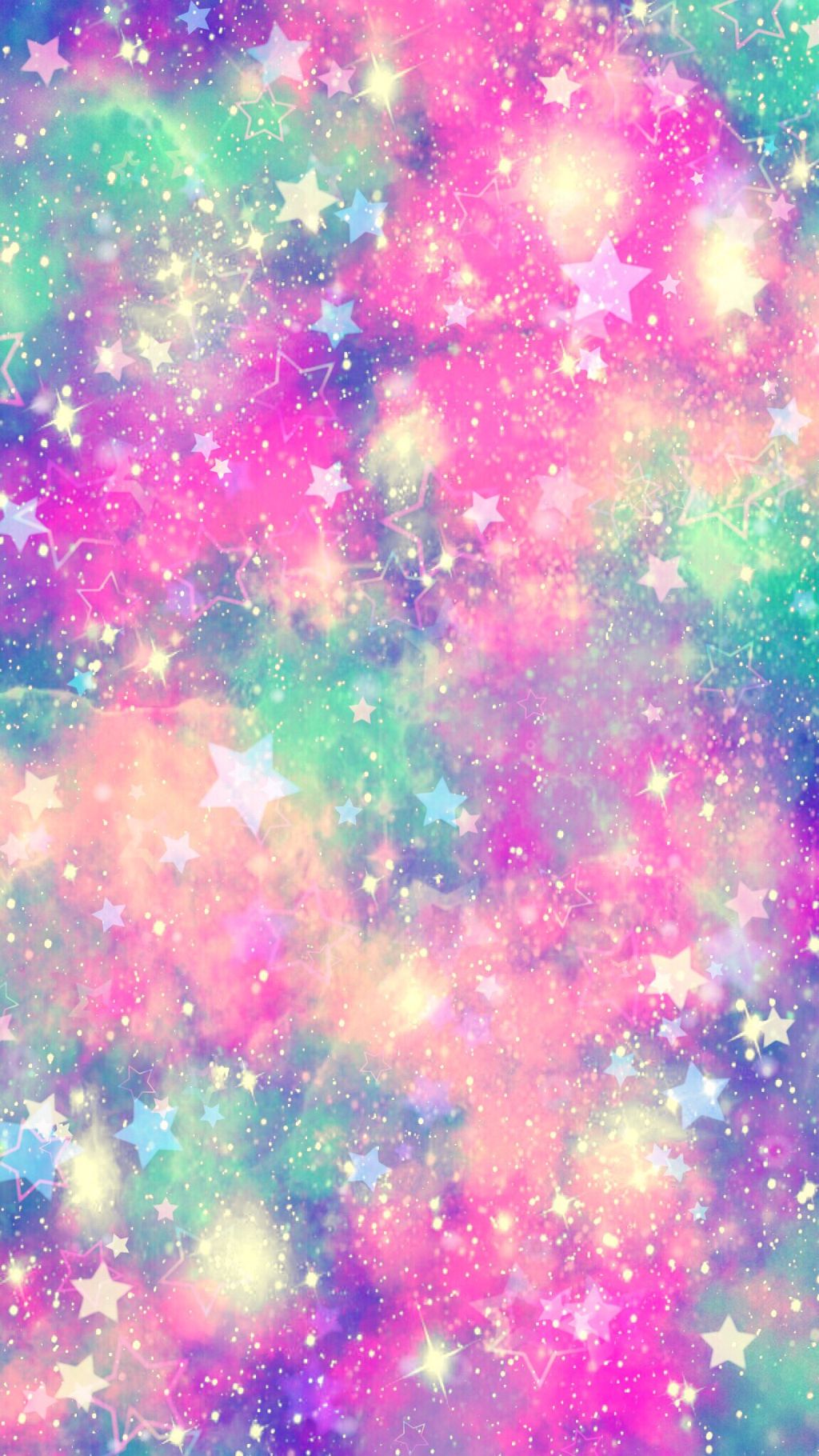 #freetoedit #glitter #galaxy #sparkle #pastel #rainbow - Unicorn Wallpaper Phone - HD Wallpaper 