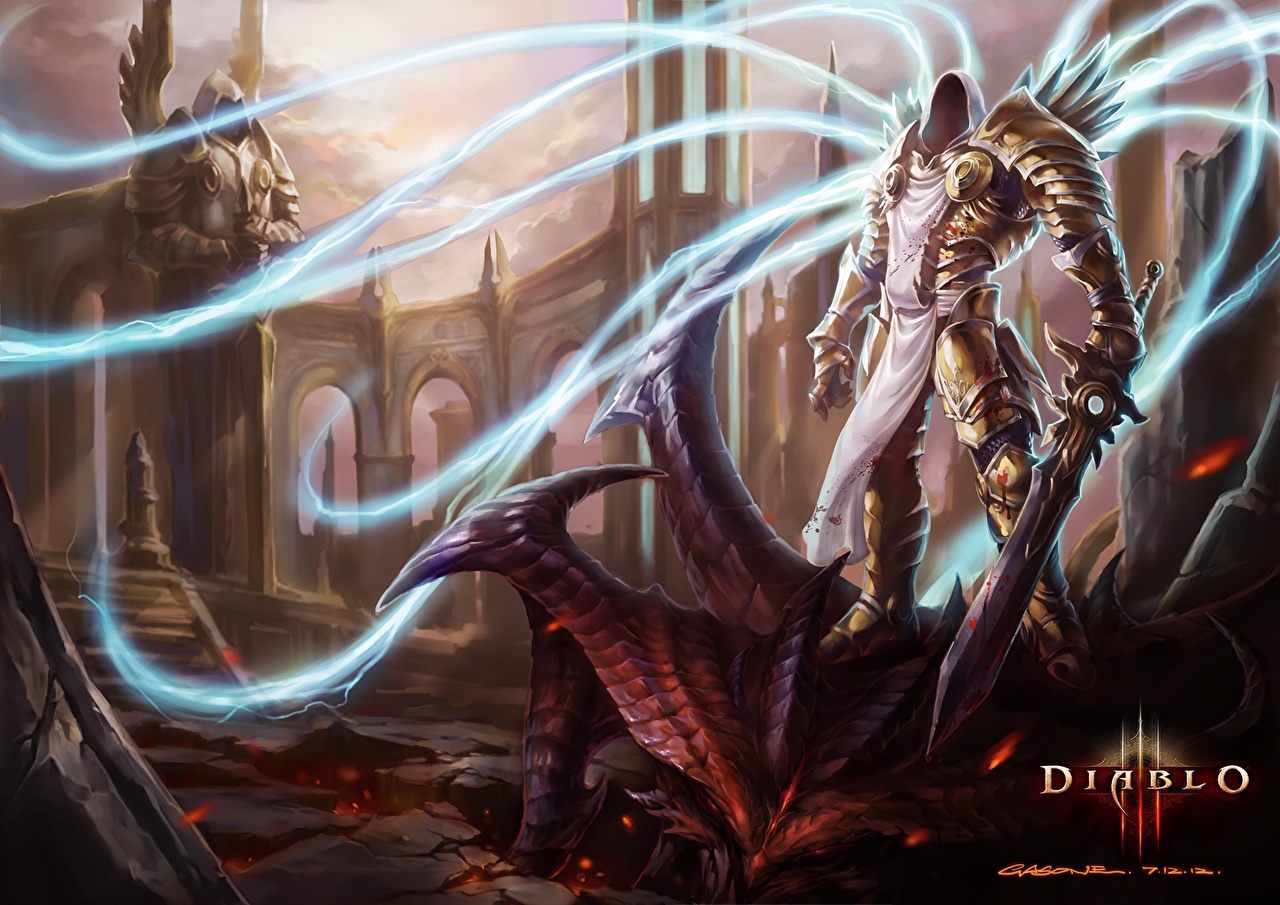 Diablo 3 Tyrael - HD Wallpaper 