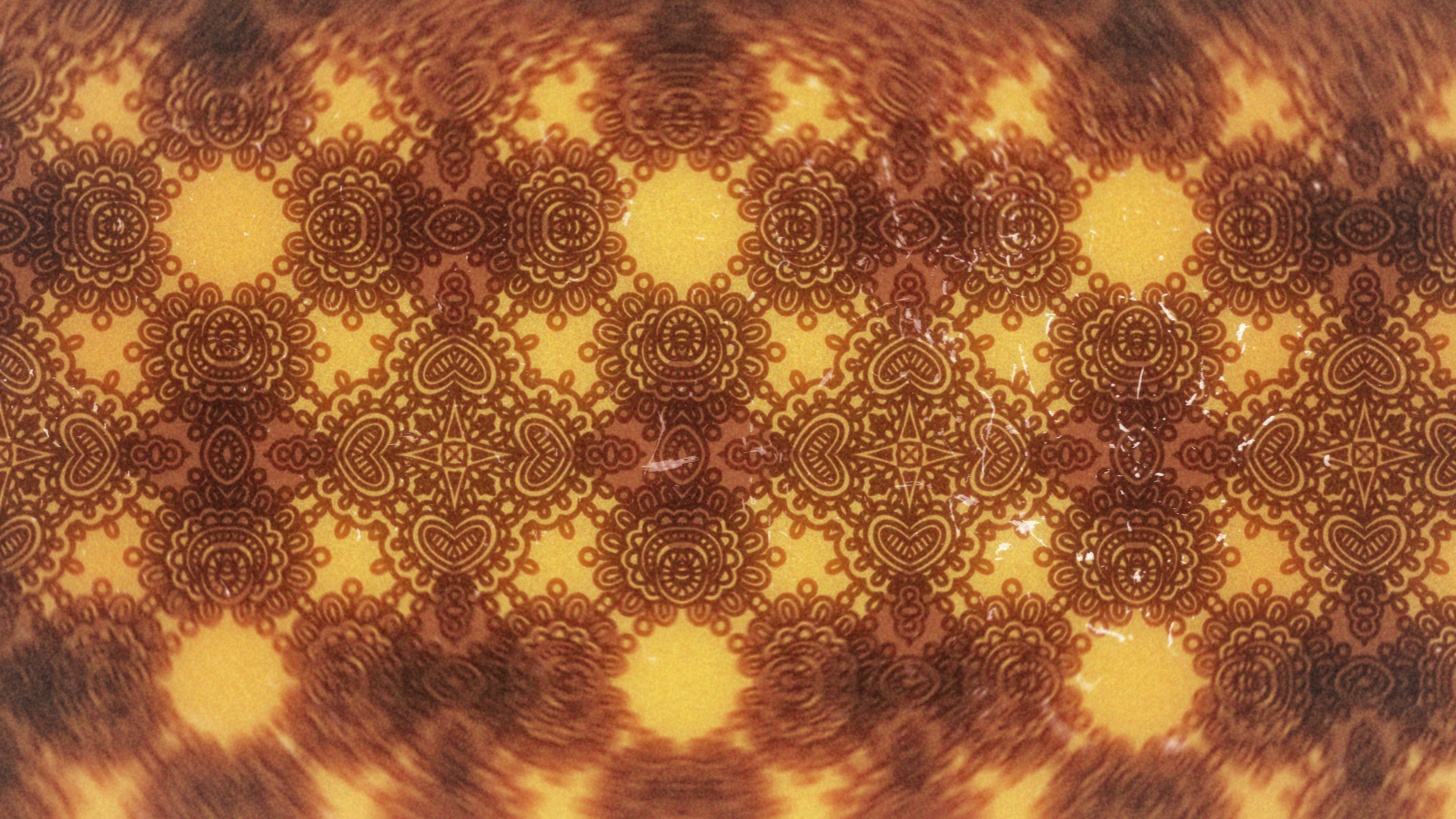 Red And Orange Vintage Floral Seamless Pattern Wallpaper - HD Wallpaper 