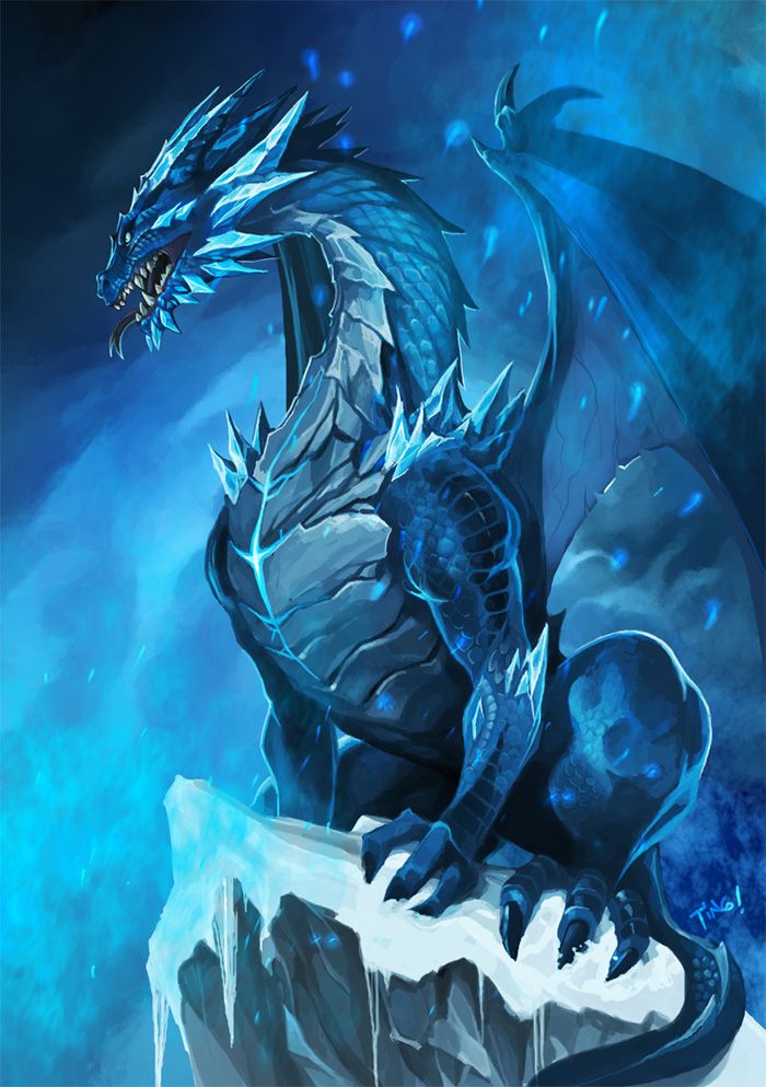 Crystal Dragon - Frost Dragon - HD Wallpaper 