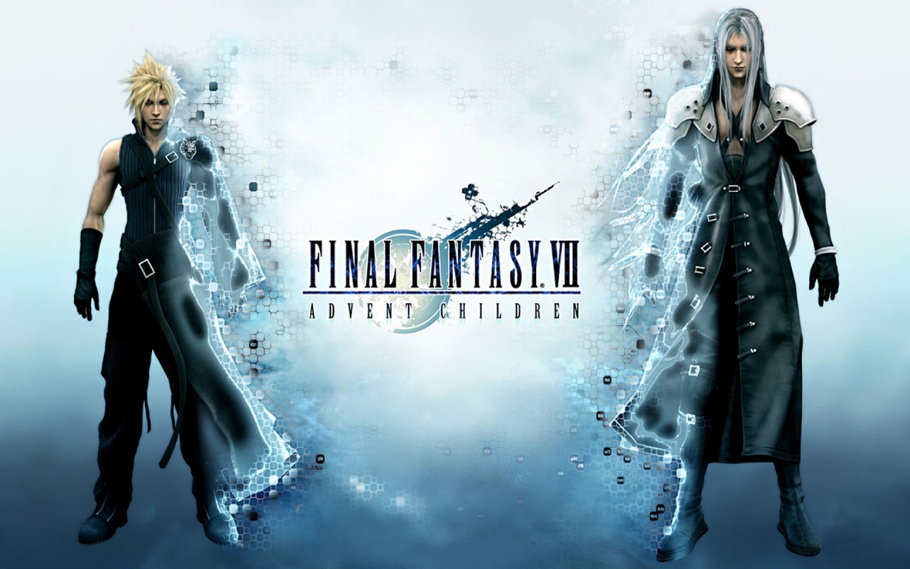 A Dve N Thil Dren Final Fantasy Vii Final Fantasy Type - Cloud Strife And Sephiroth - HD Wallpaper 