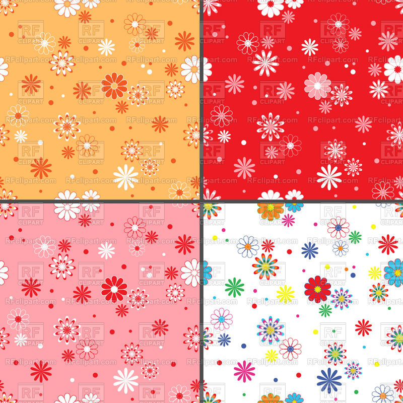 Bright Colorful Floral Wallpaper Vector Image Vector - Vector Graphics - HD Wallpaper 