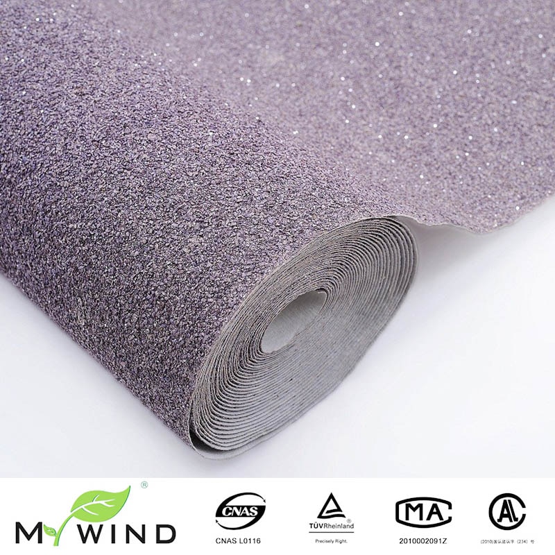 Purple Silver Glitter Wall Paper Mica Wallpaper Little - Wallpaper - HD Wallpaper 