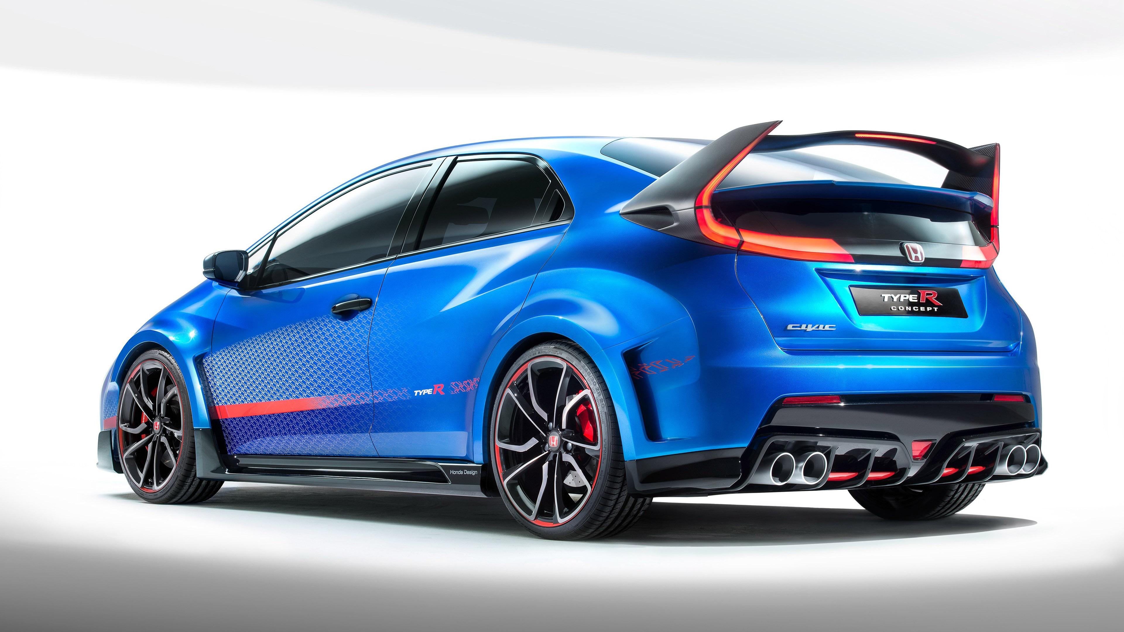 Hd Blue Honda Civic Type R Concept Wallpaper - Honda Civic Type R Bleu - HD Wallpaper 
