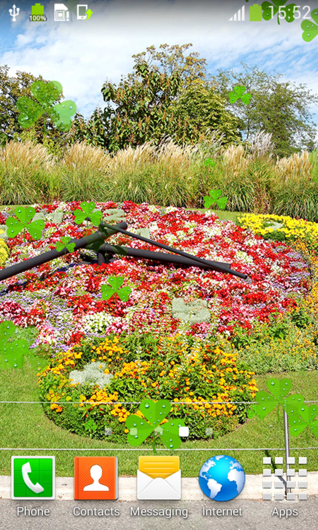 Flower Clock Live Wallpapers - L'horloge Fleurie - HD Wallpaper 