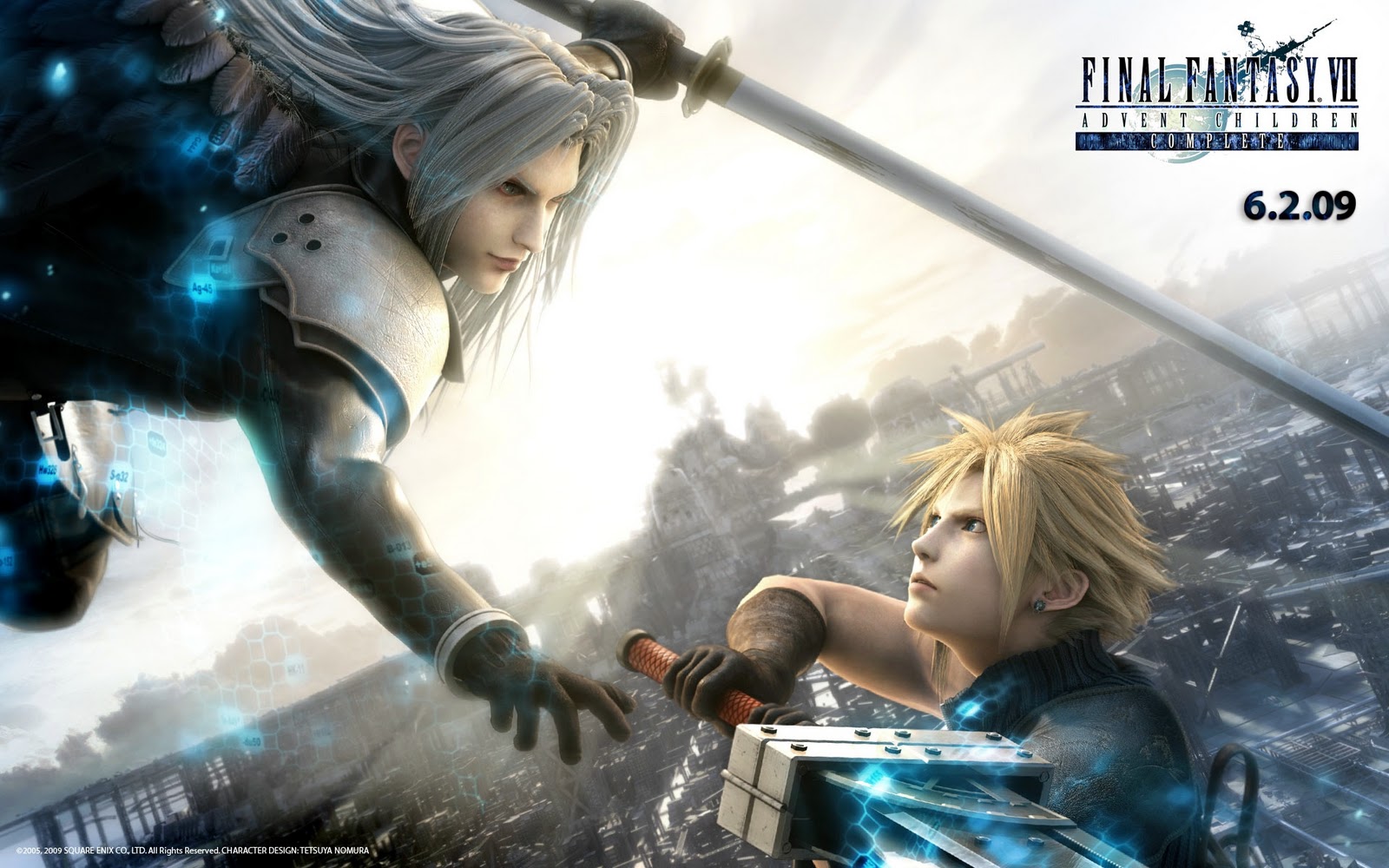 Final Fantasy Vii Advent Children Complete Wallpaper - Final Fantasy 7 Cloud Wallpaper Hd - HD Wallpaper 