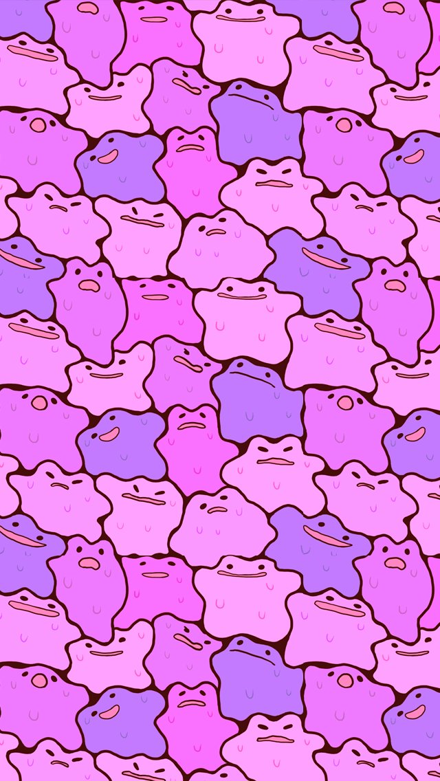 Illustration Art Pokemon Cute Eyes Japanese Kawaii - Ditto Pokemon - HD Wallpaper 