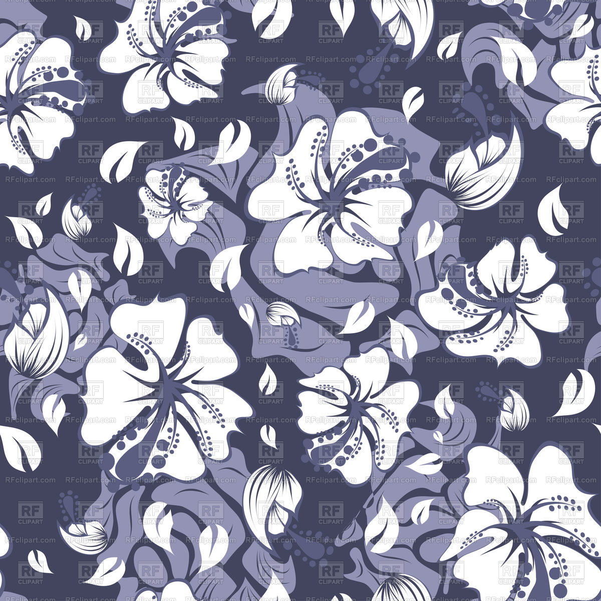 Seamless Violet Floral Wallpaper Pattern Vector Image - Vector Graphics - HD Wallpaper 