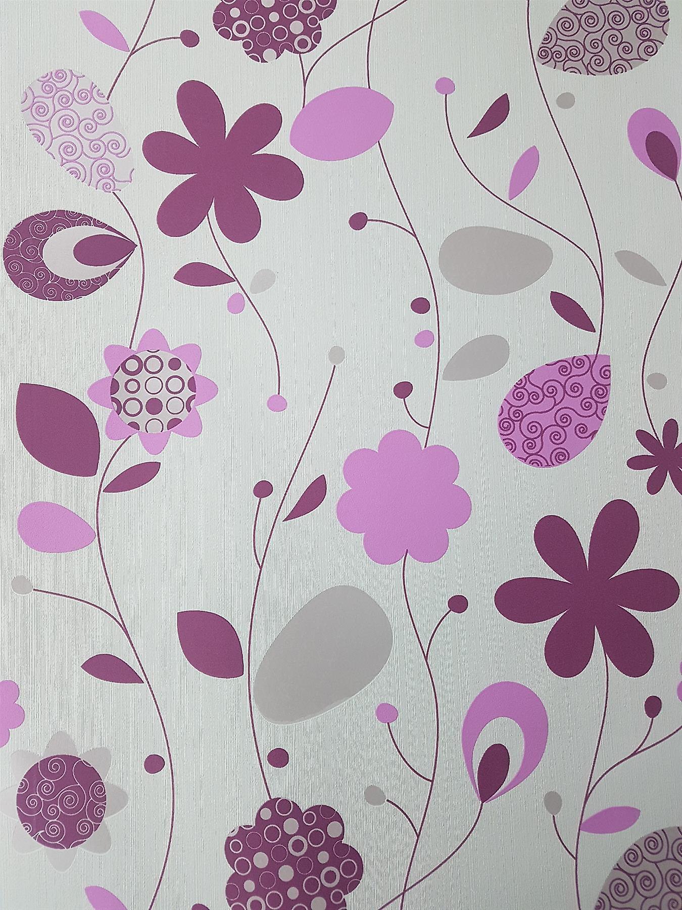 Pink Cream Floral Wallpaper Beige Leaf Metallic Textured - Papel Parede Com Detalhes Vermelho - HD Wallpaper 