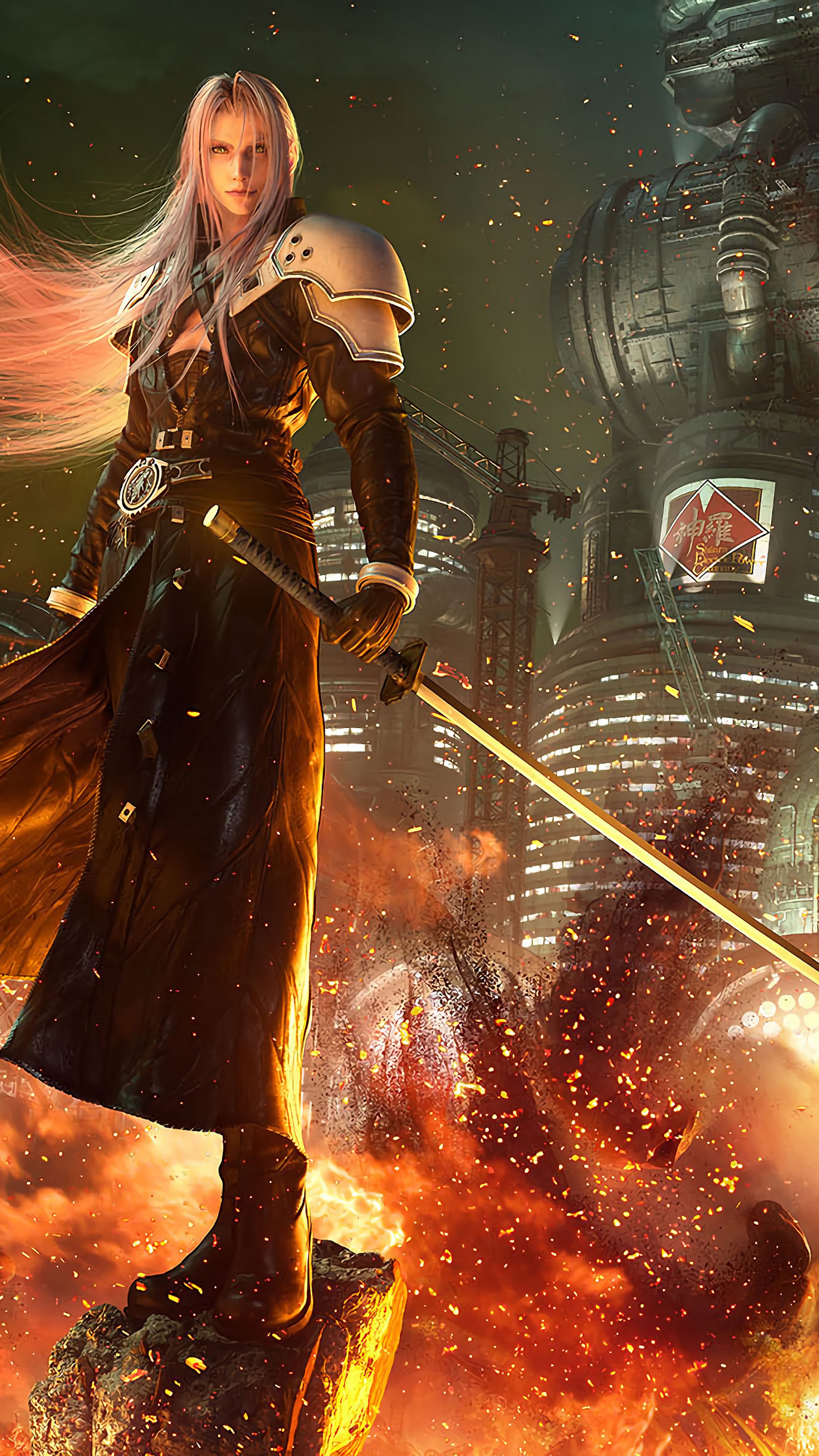 Sephiroth, Final Fantasy 7 Remake, 4k, - Sephiroth Ff7 Remake - HD Wallpaper 