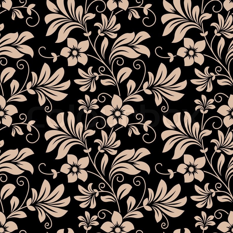 Vintage Floral Floral Motifs - HD Wallpaper 