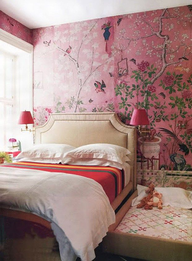Bedroom Chinoiserie Decor - HD Wallpaper 