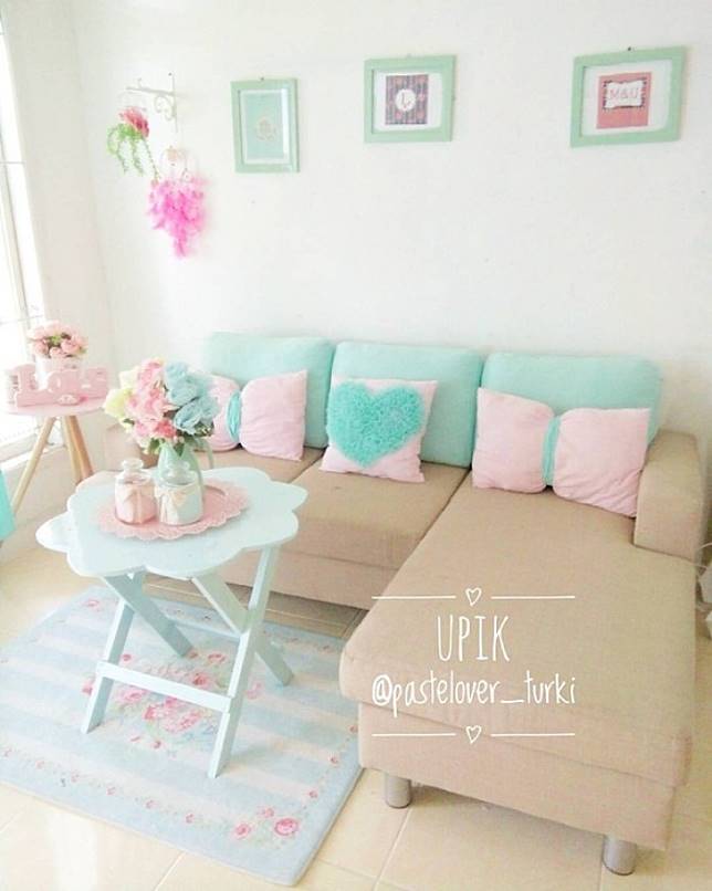 Aplikasikan Warna Pastel, Desain Interior Rumah Tipe - Desain Rumah Warna Pastel - HD Wallpaper 