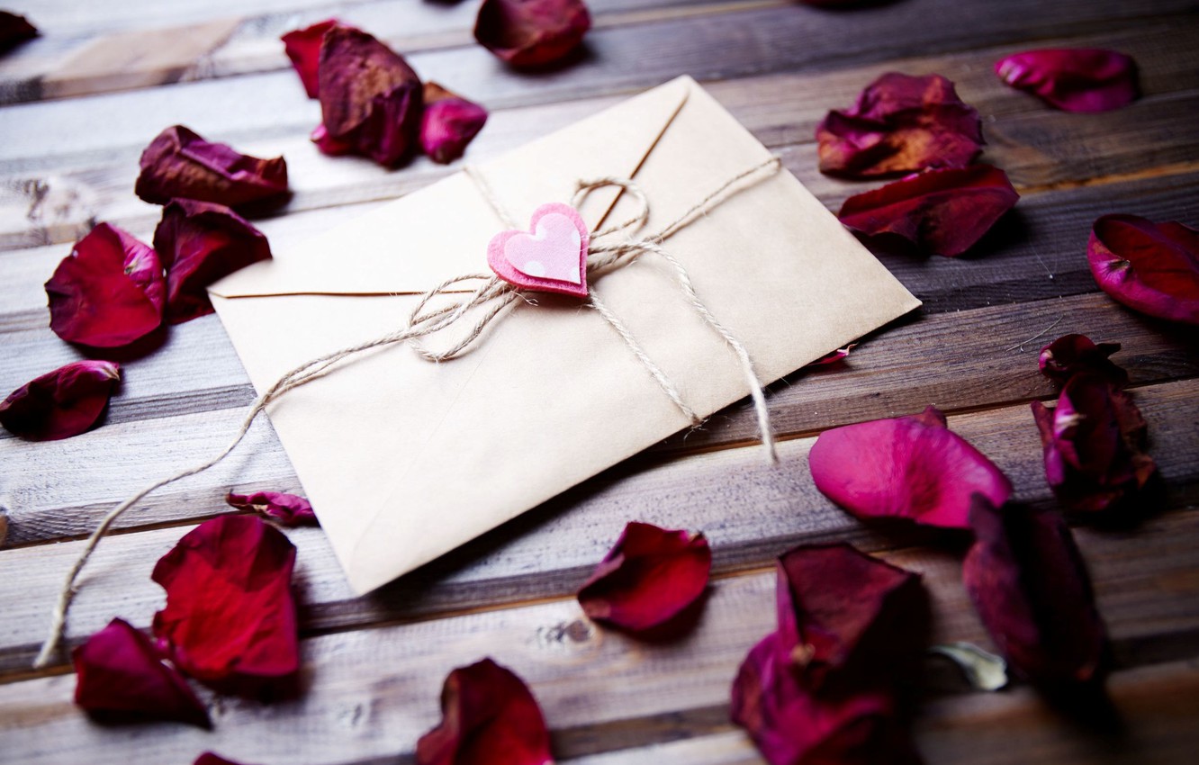 Photo Wallpaper Letter, Background, Widescreen, Wallpaper, - Rose And