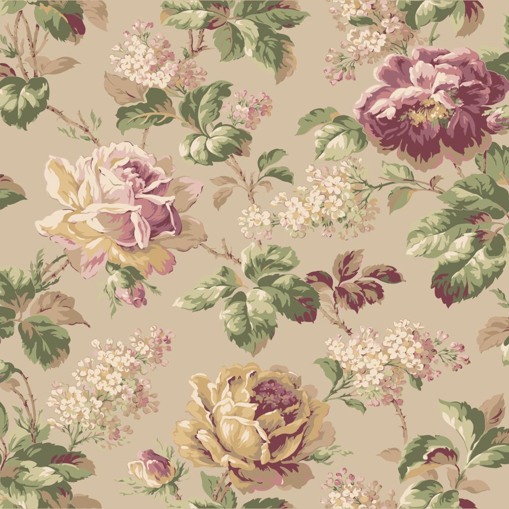 Floral Wallcovering - HD Wallpaper 