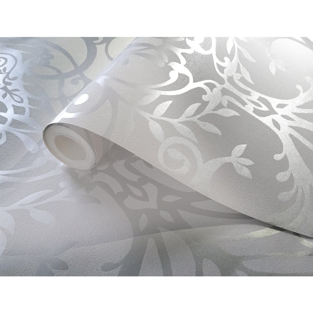 Exclusive Holden Statement Floral Damask Pattern Metallic - HD Wallpaper 