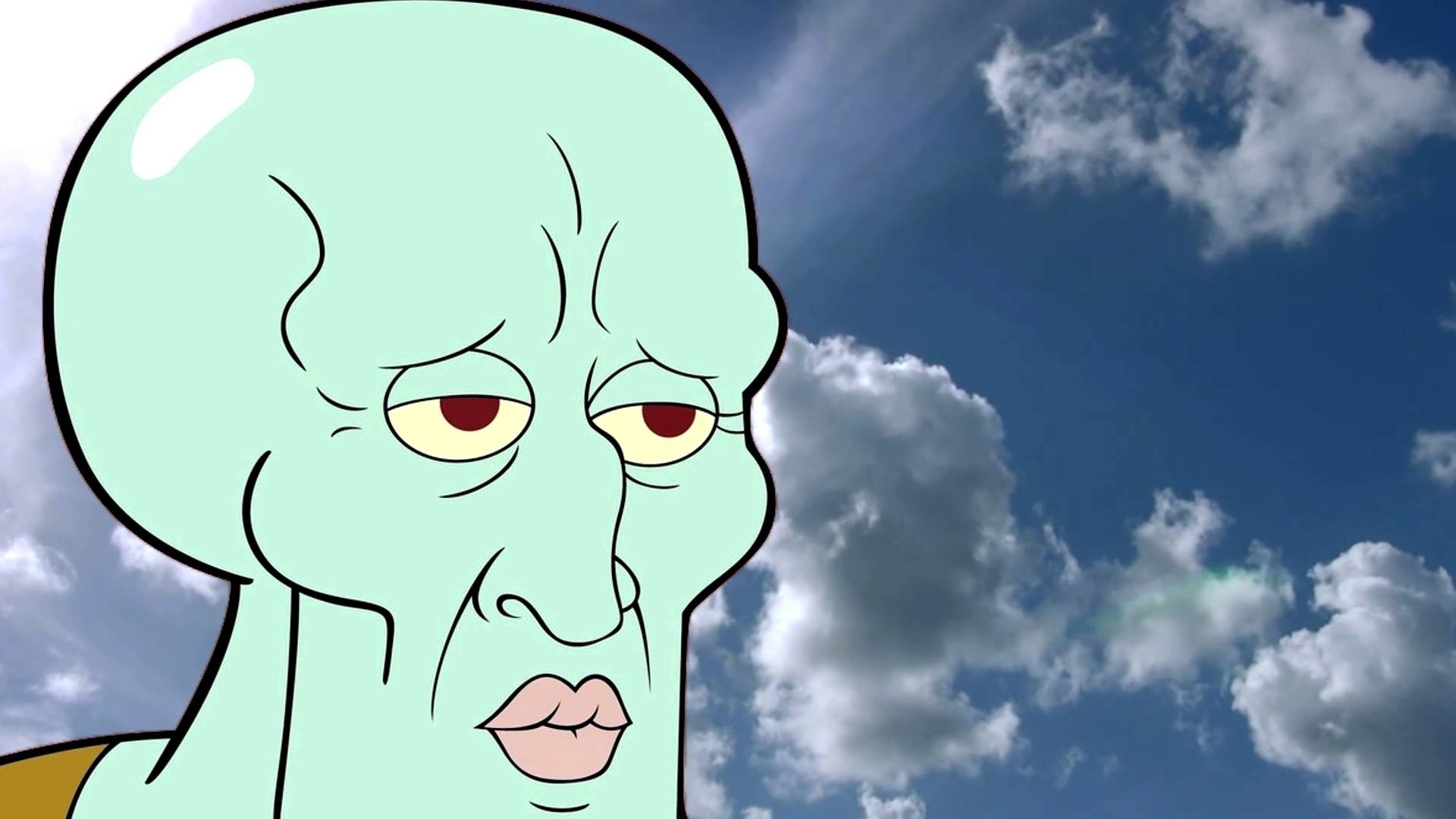 Handsome Squidward - HD Wallpaper 