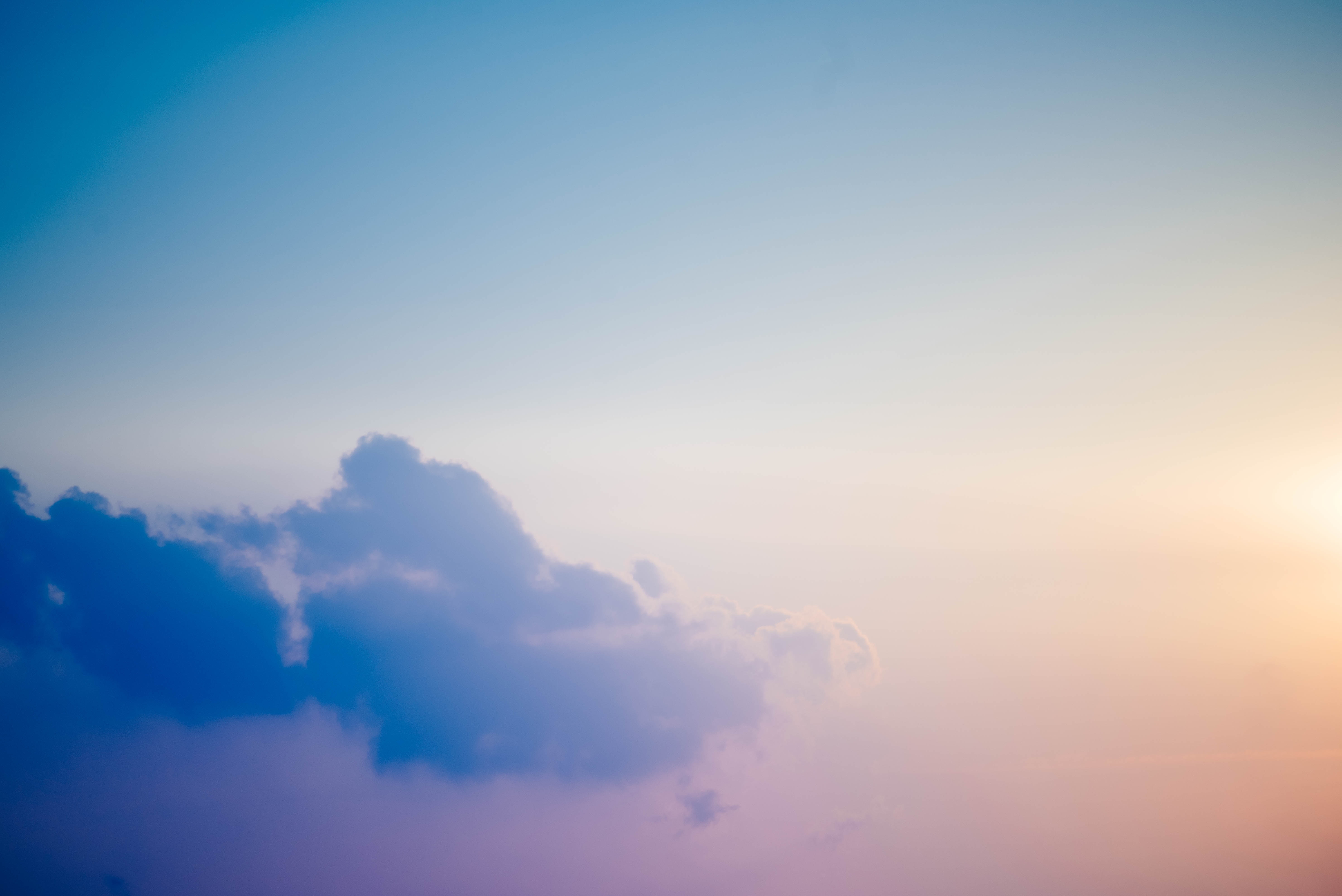 Purple Blue And Yellow Clouds - HD Wallpaper 