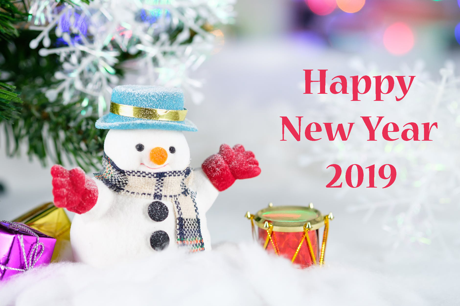 Happy New Year 2019 Greeting Card - Childrens Christmas Party - HD Wallpaper 