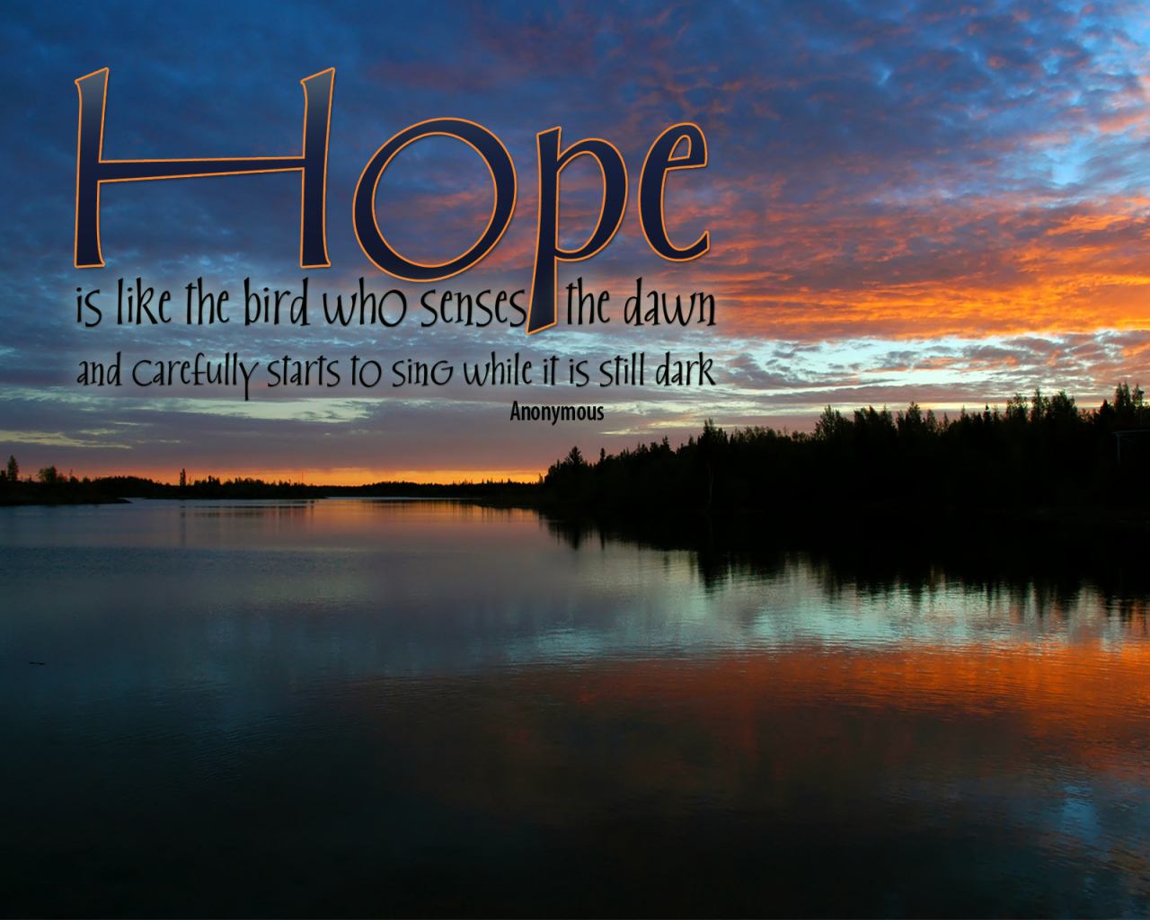Hope Is Like A Bird That Senses - HD Wallpaper 