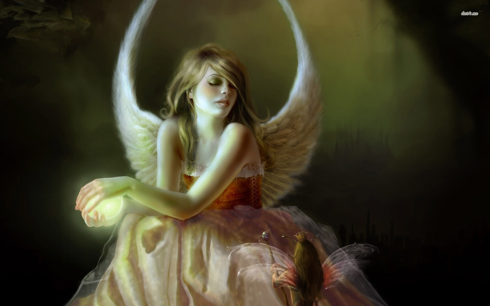 Beautiful Cute Fairy Angel - HD Wallpaper 
