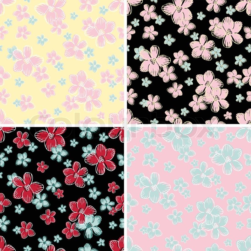 Vintage Beautiful Flower Backgrounds - HD Wallpaper 