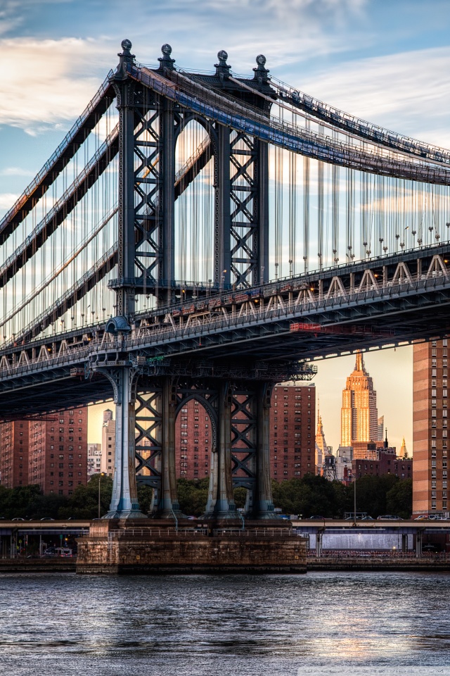 Manhattan Bridge Wallpaper Iphone - HD Wallpaper 