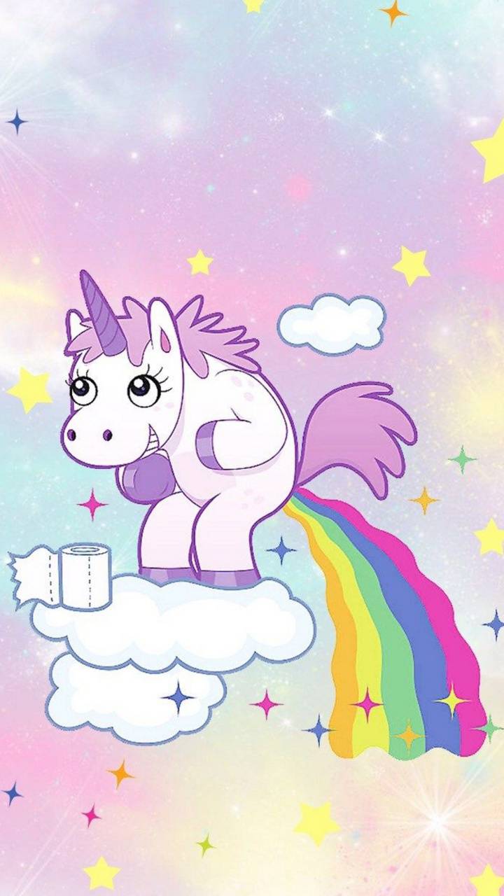 Unicorn Pooping - HD Wallpaper 