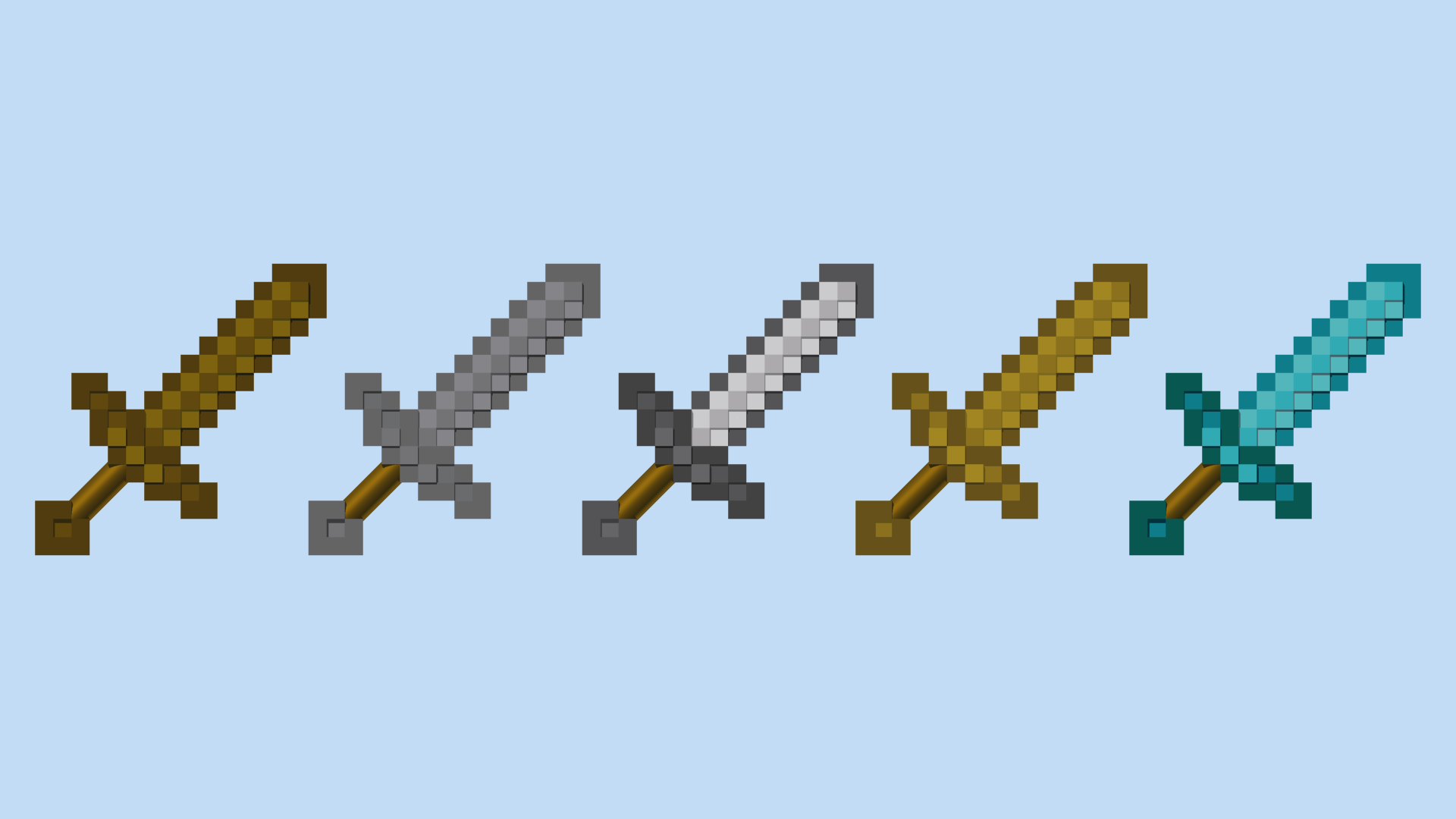 Normal Diamond Sword Minecraft - HD Wallpaper 