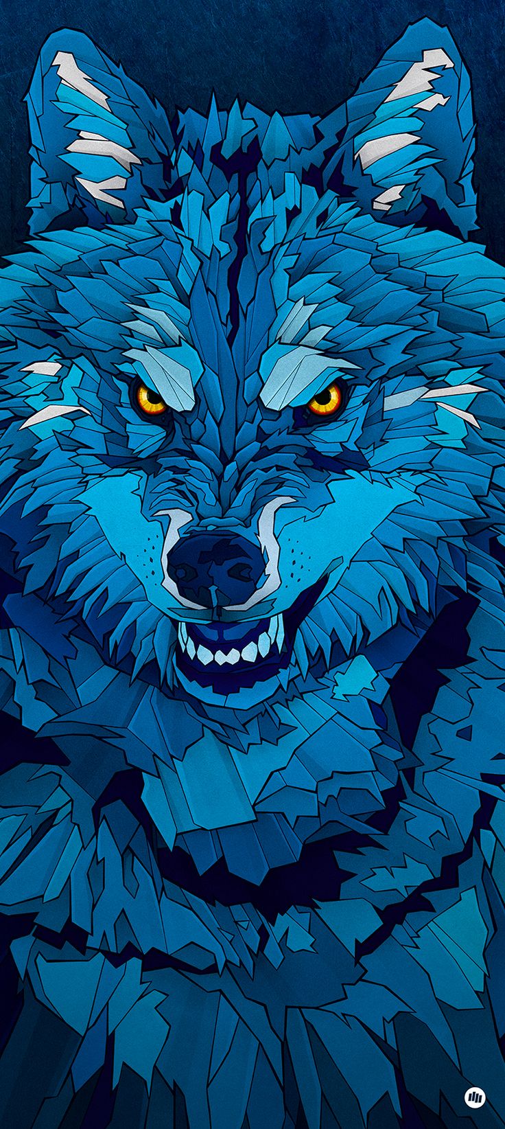 Blue Wolf - HD Wallpaper 