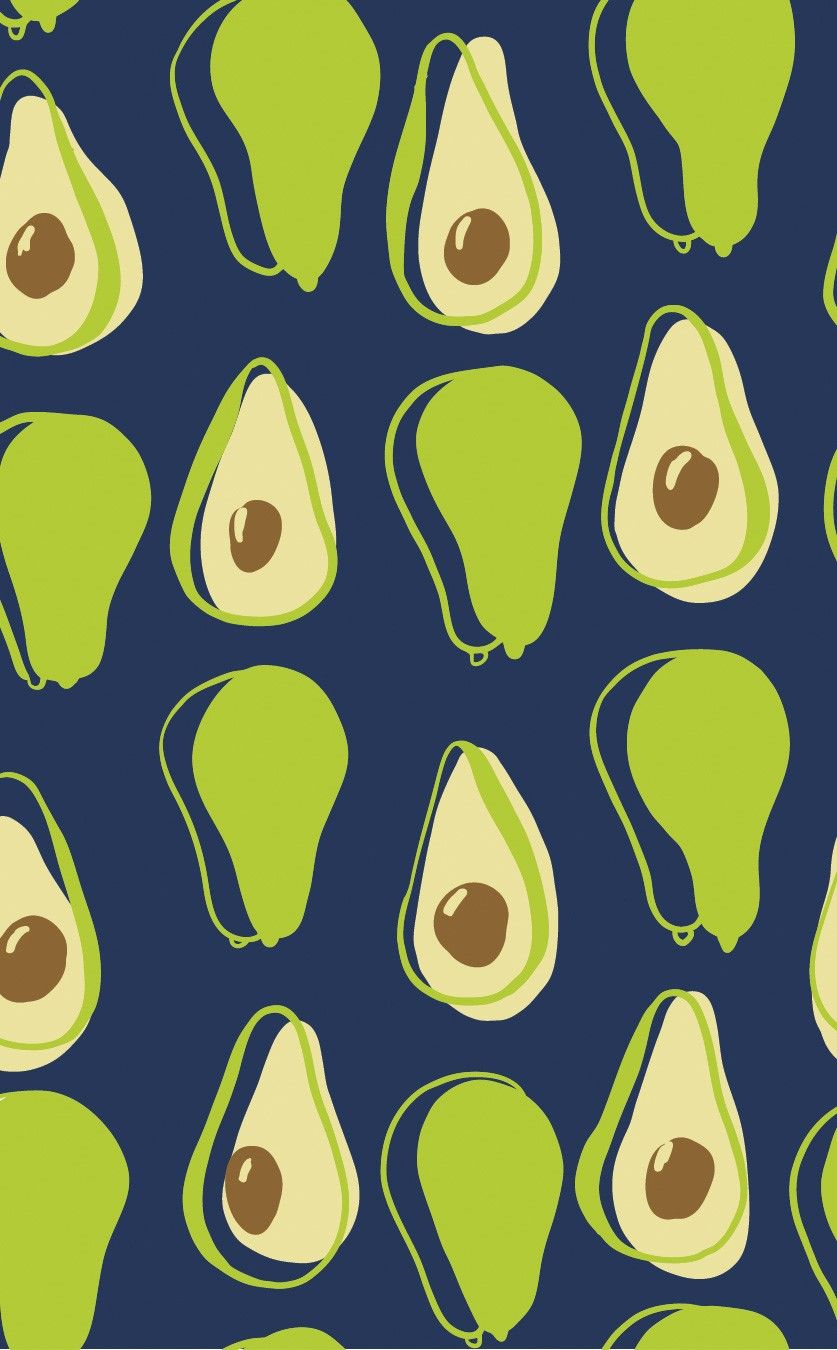 Clip Art Avocado Wallpaper - Cute Avocado Wallpaper Iphone - HD Wallpaper 