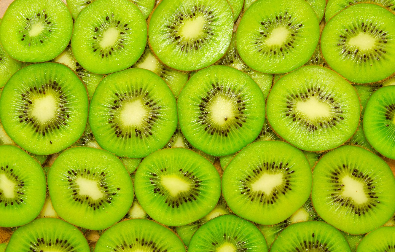 Photo Wallpaper Close-up, Texture, Kiwi, Fruit, Green, - Kiwi Texture - HD Wallpaper 