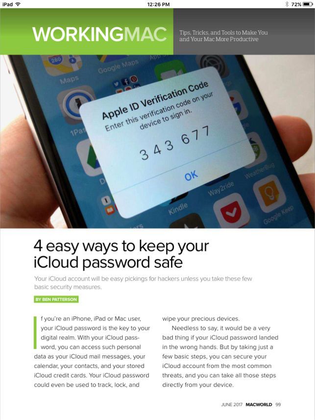 Landscape Portrait Iphone New Macworld Digital Magazine - Icloud Authentication - HD Wallpaper 