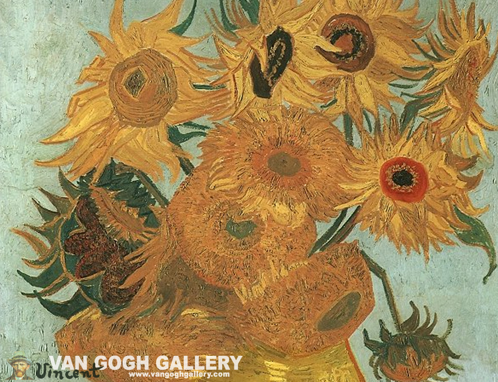 Sunflower Wallpaper - Vincent Van Gogh Sunflowers - HD Wallpaper 