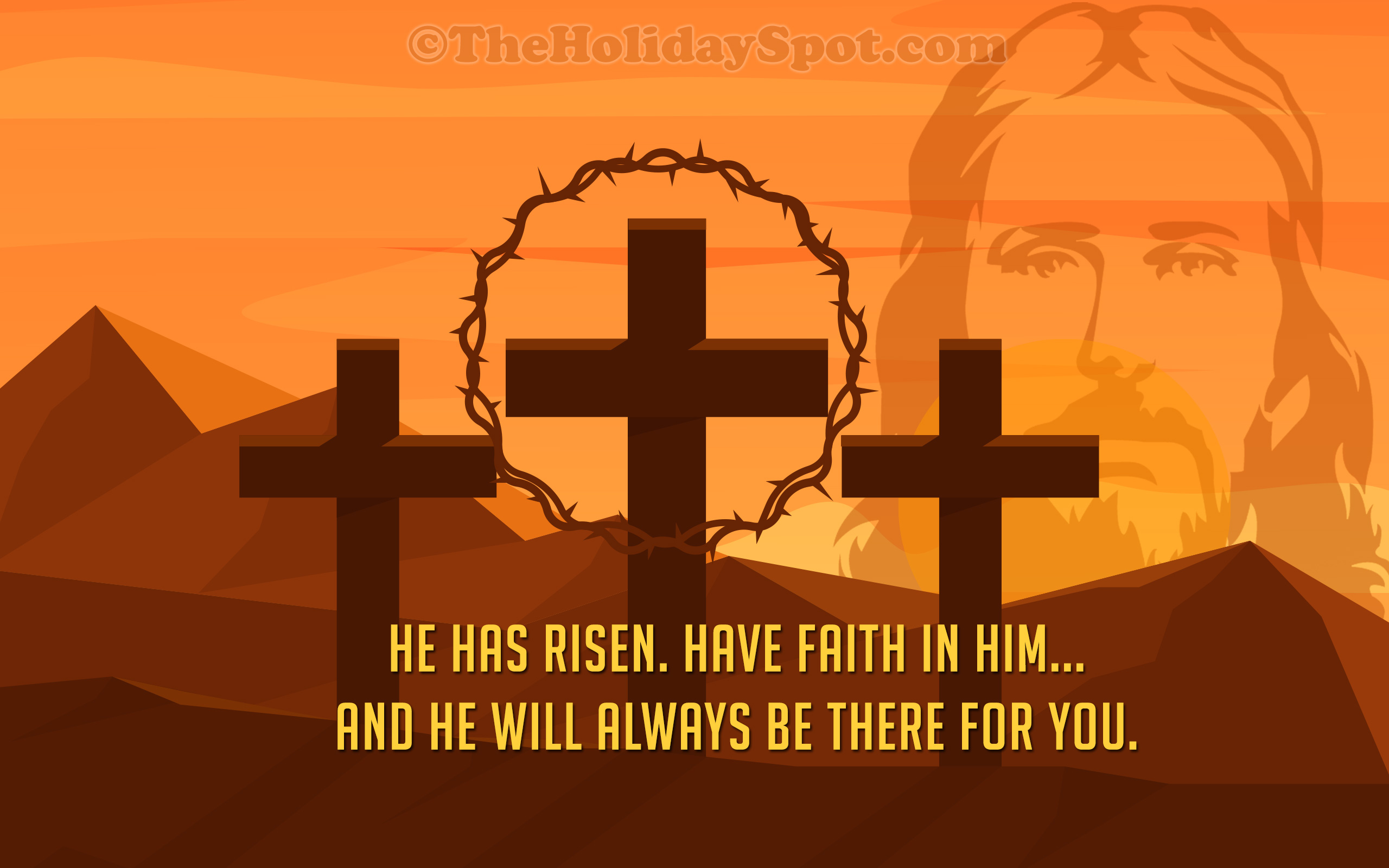 He Has Risen - Religious Wallpaper Easter - HD Wallpaper 