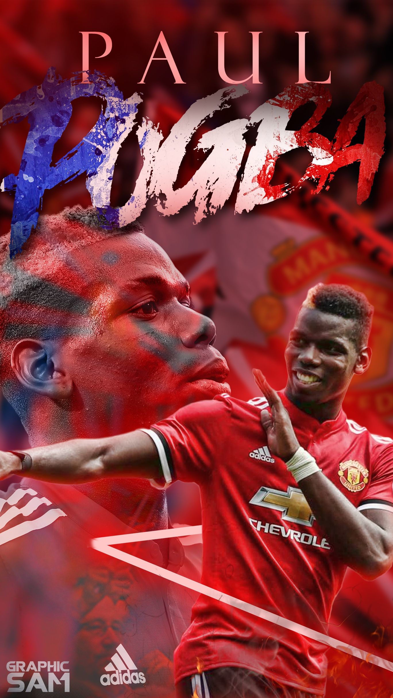 Paul Pogba Wallpaper Hd Manchester United - HD Wallpaper 