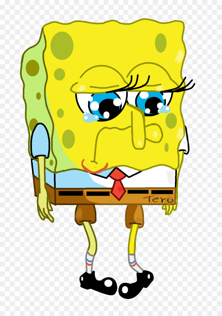 Sad Spongebob Transparent Background Png Patrick Star - Sad Spongebob Png Gif - HD Wallpaper 