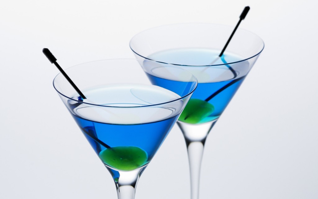 Blue Martini Wallpaper - Blue Martinis - HD Wallpaper 