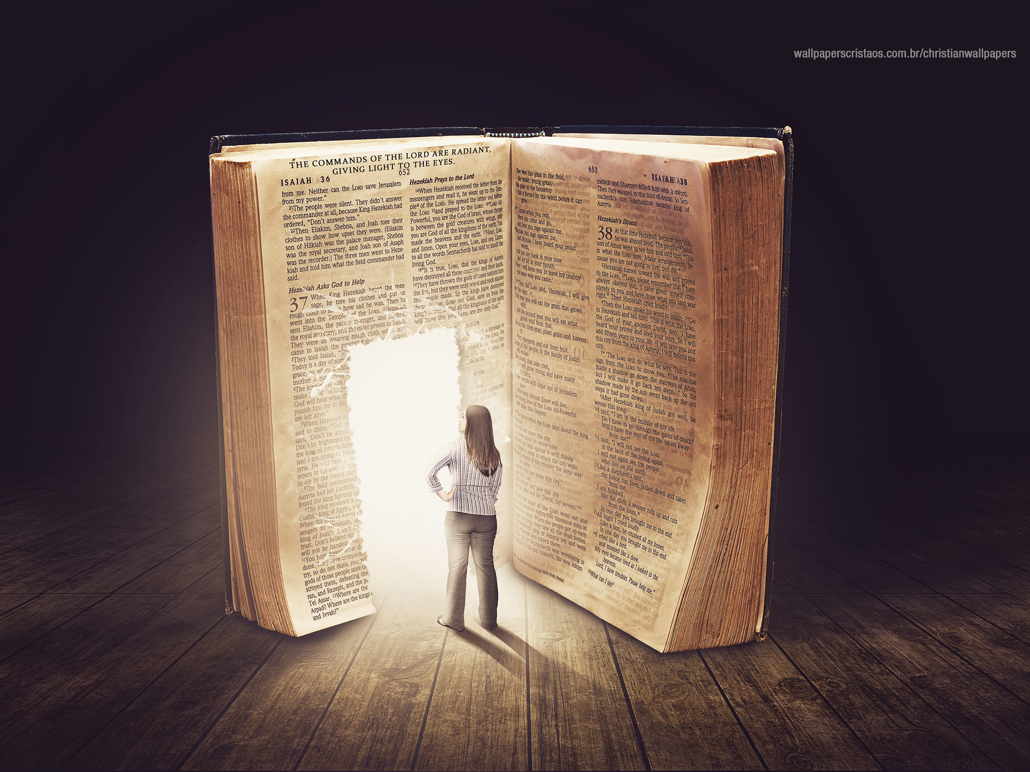 Mujer Dentro De Un Libro - HD Wallpaper 