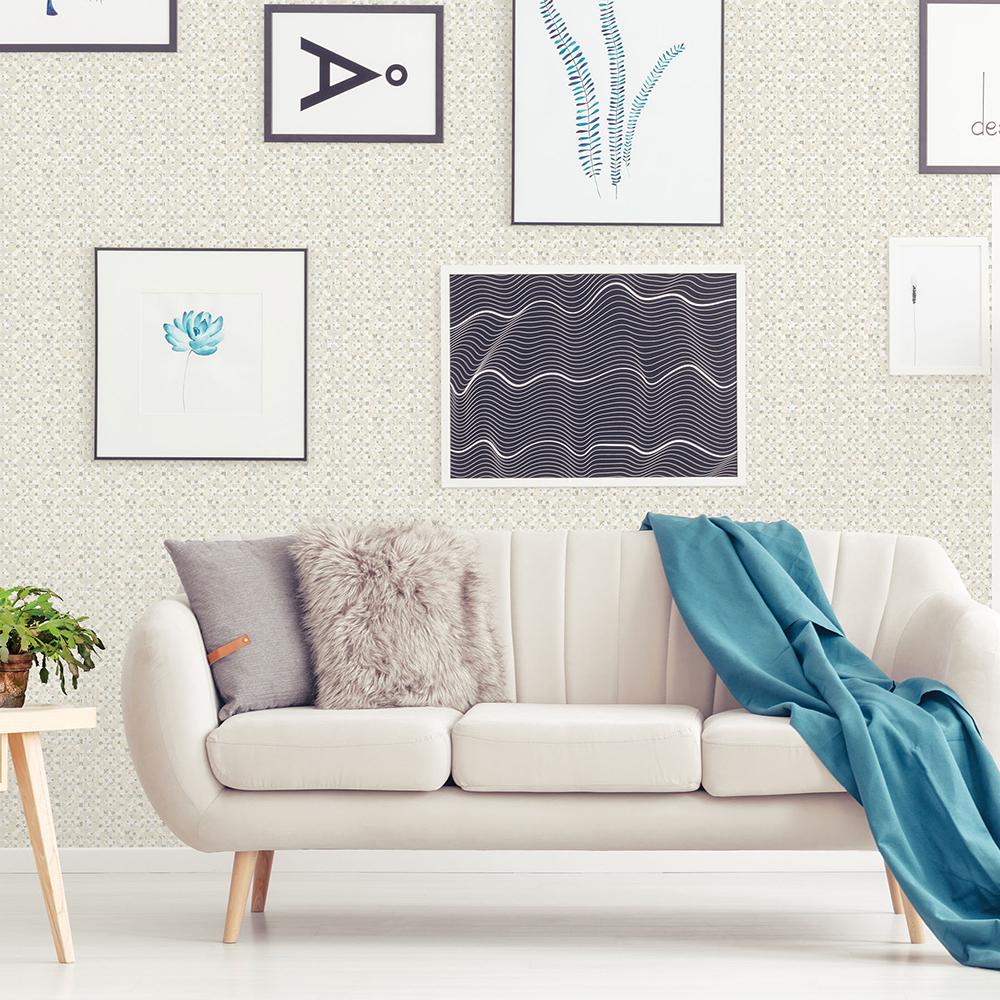 Pared Blanca Sofá Beige - HD Wallpaper 