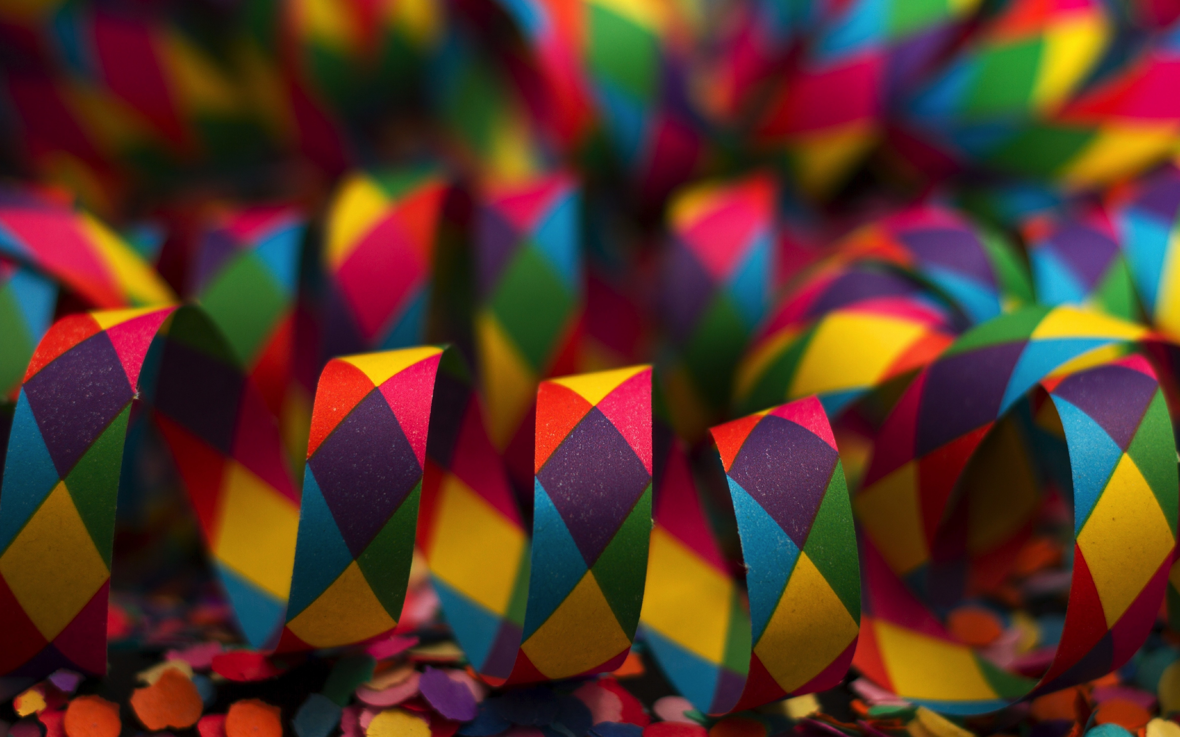 Colorful, Paper, Ribbons, Carnival, Wallpaper - Colorful Carnival - HD Wallpaper 