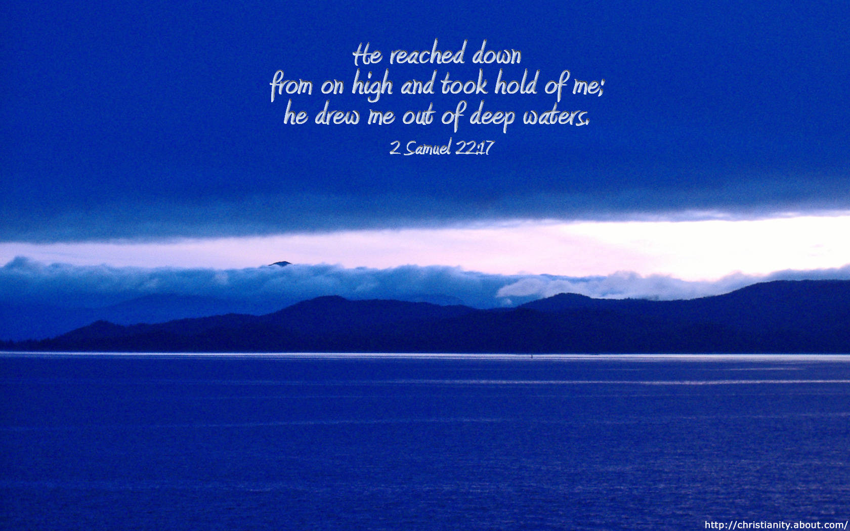 Out Of Deep Waters Wallpaper - Christian Wallpapers With Bible Verses - HD Wallpaper 